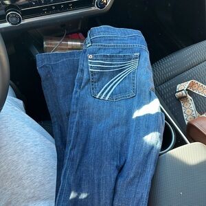 7 For All Mankind Dark Blue Boot Cut Jeans